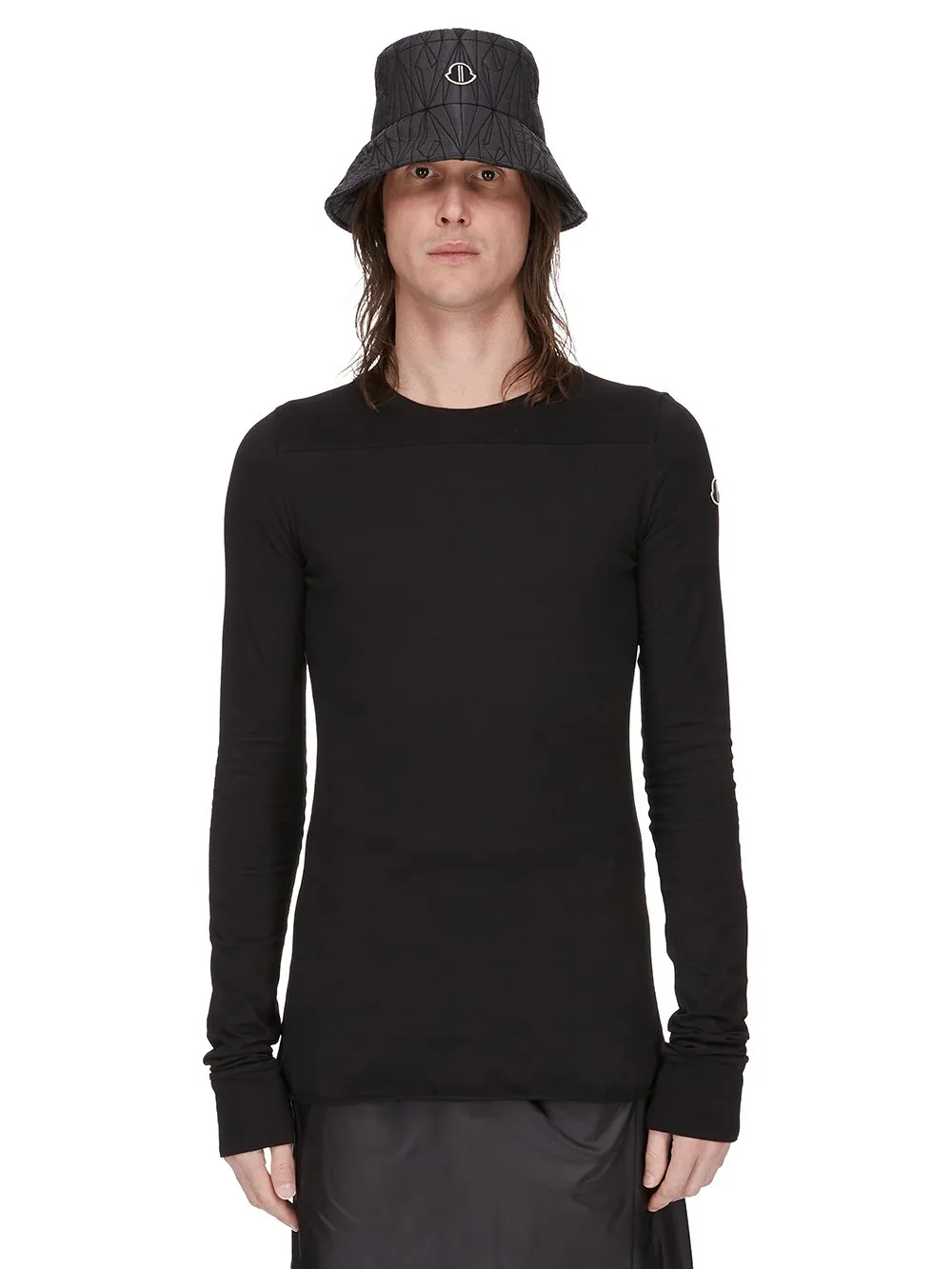 Moncler + Rick Owens Bucket Hat In Black Recycled Ultra-Lightweight Polyester