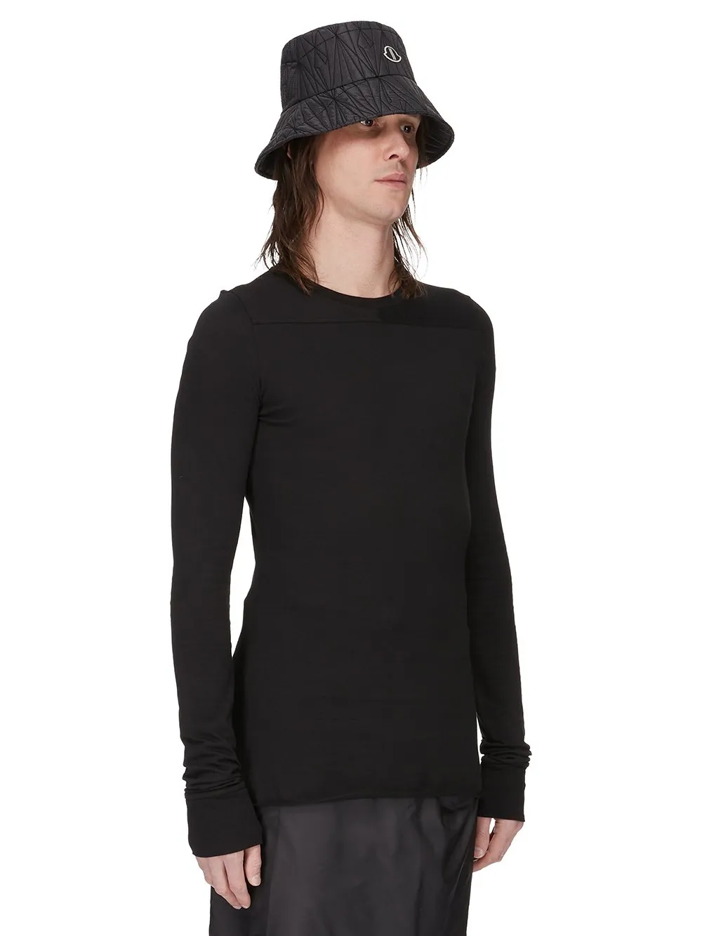 Moncler + Rick Owens Bucket Hat In Black Recycled Ultra-Lightweight Polyester