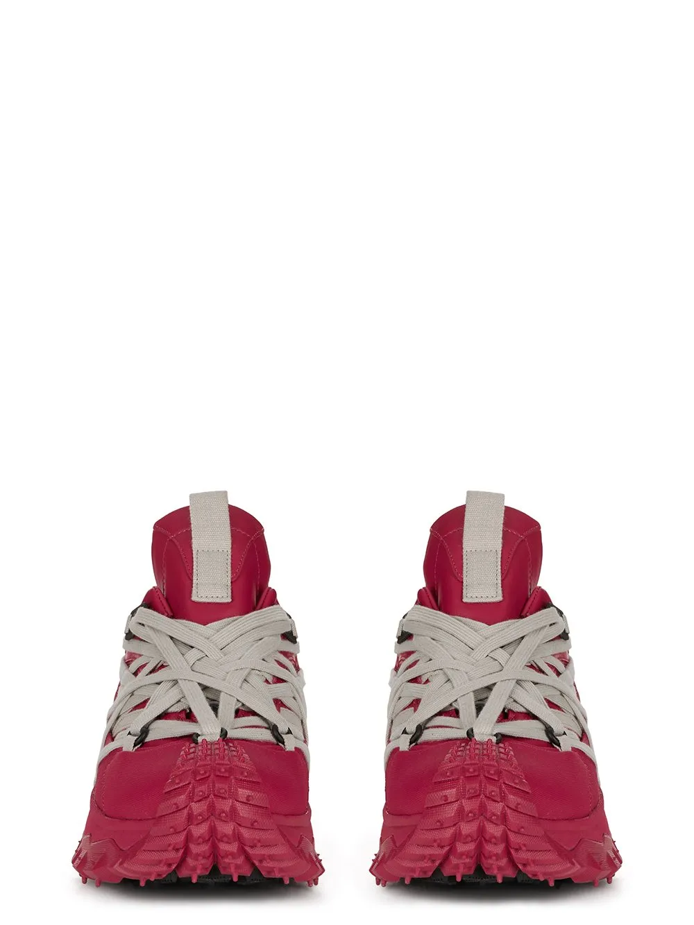 Moncler + Rick Owens Trailgrip Megalace® In Carnelian Mediumweight Full Grain Calf Leather