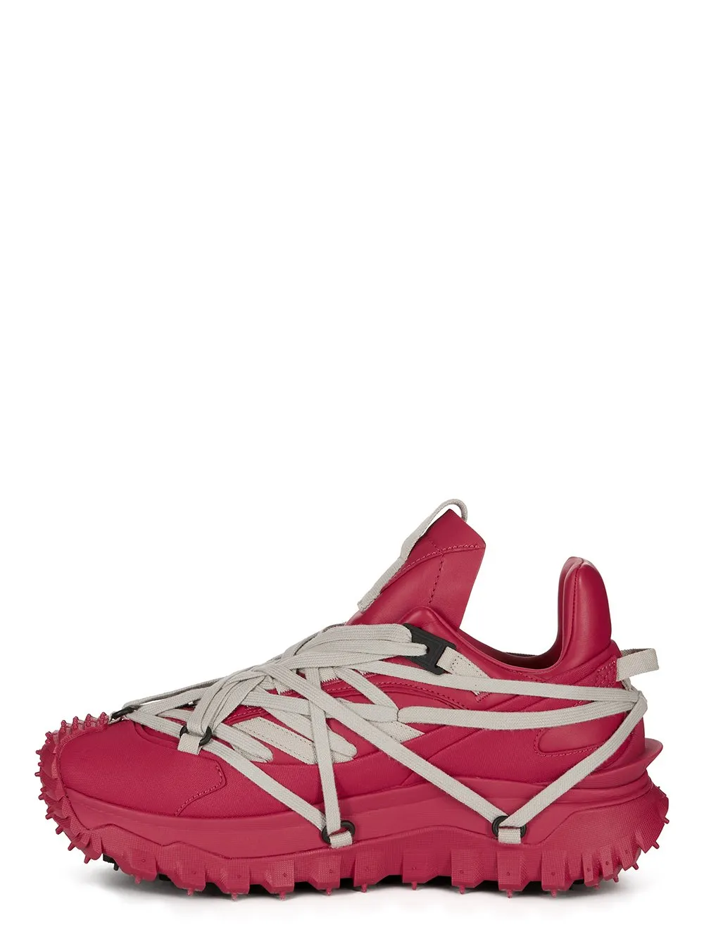 Moncler + Rick Owens Trailgrip Megalace® In Carnelian Mediumweight Full Grain Calf Leather