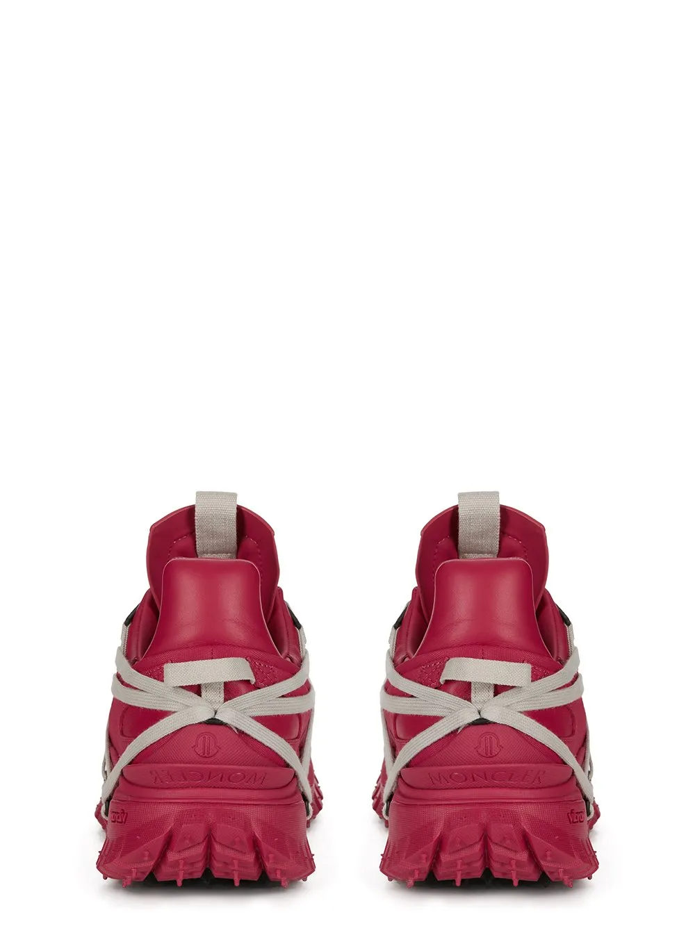 Moncler + Rick Owens Trailgrip Megalace® In Carnelian Mediumweight Full Grain Calf Leather