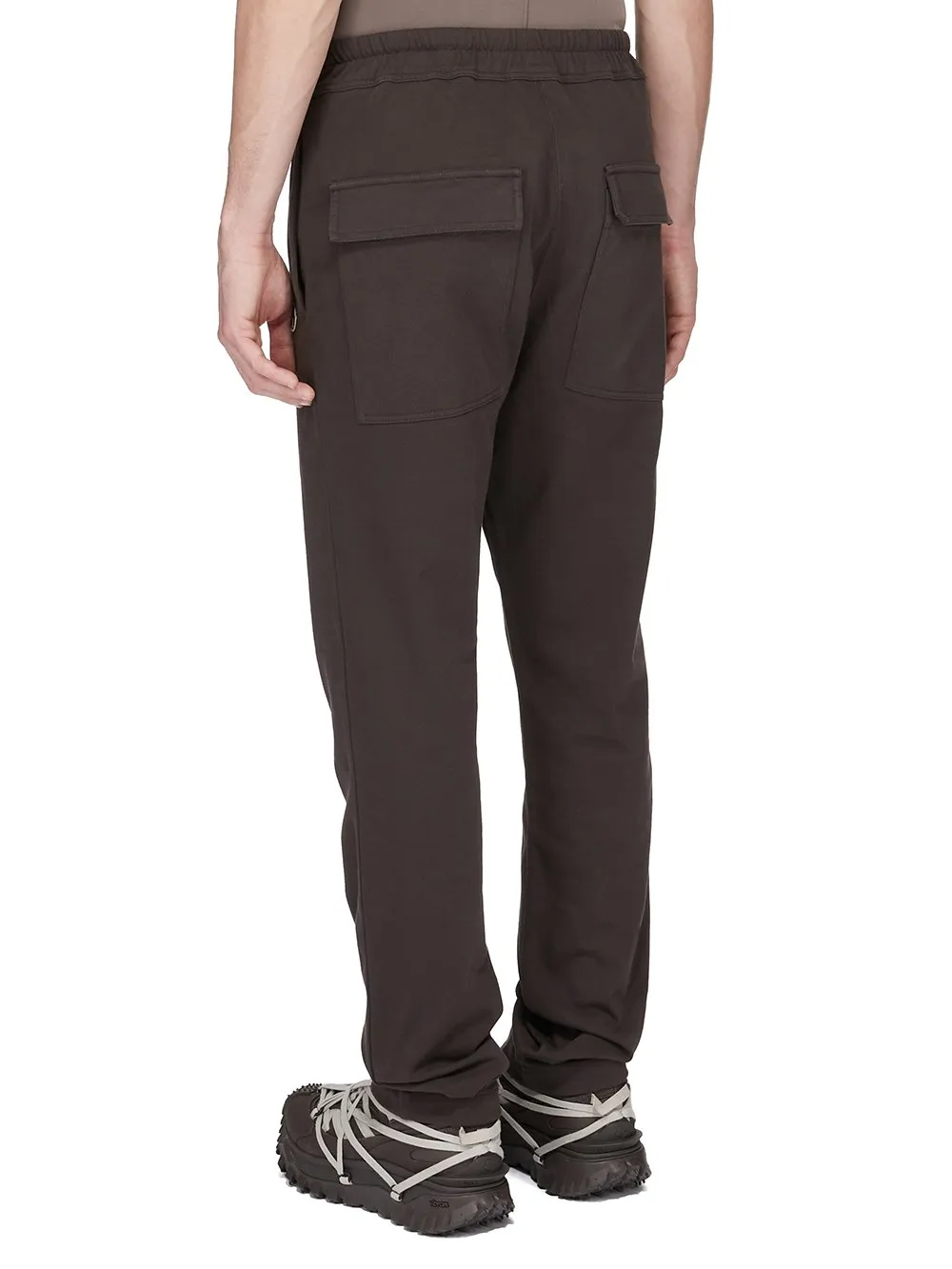 Moncler + Rick Owens Jogger In Dark Dust Heavy Cotton Jersey