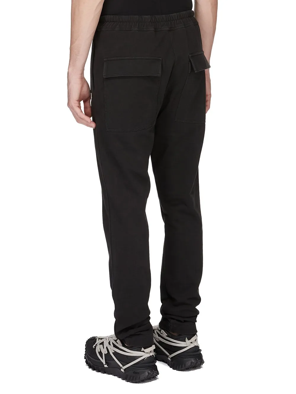 Moncler + Rick Owens Jogger In Black Heavy Cotton Jersey