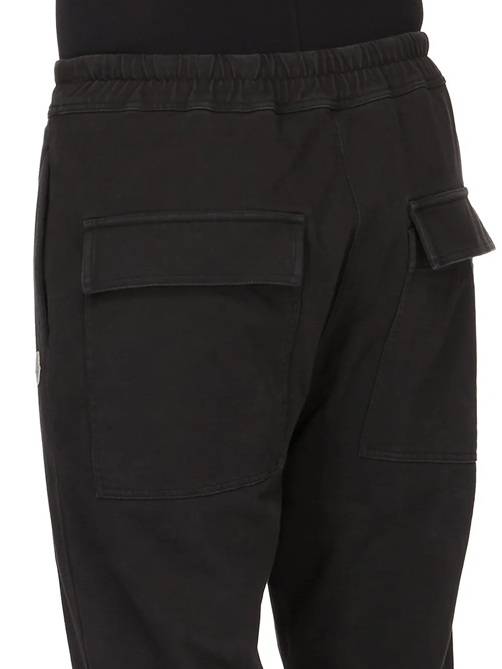 Moncler + Rick Owens Jogger In Black Heavy Cotton Jersey