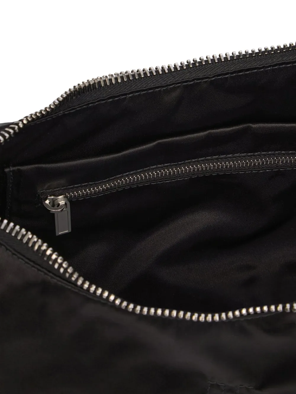 Rick Owens Temple Small Gemini Bag In Black Recycled Bomber