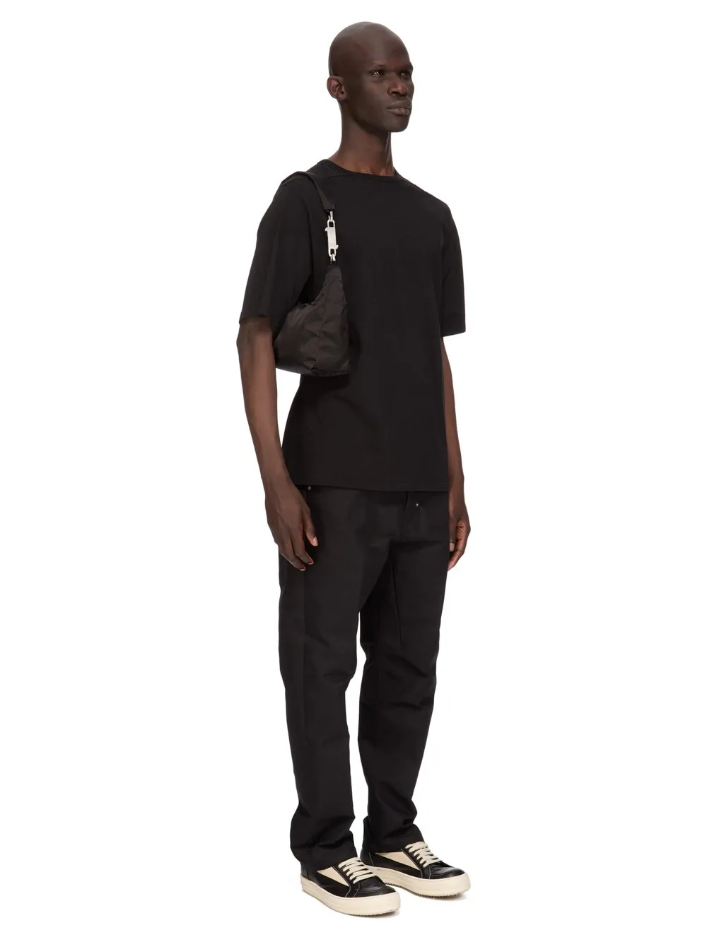 Rick Owens Temple Small Gemini Bag In Black Recycled Bomber