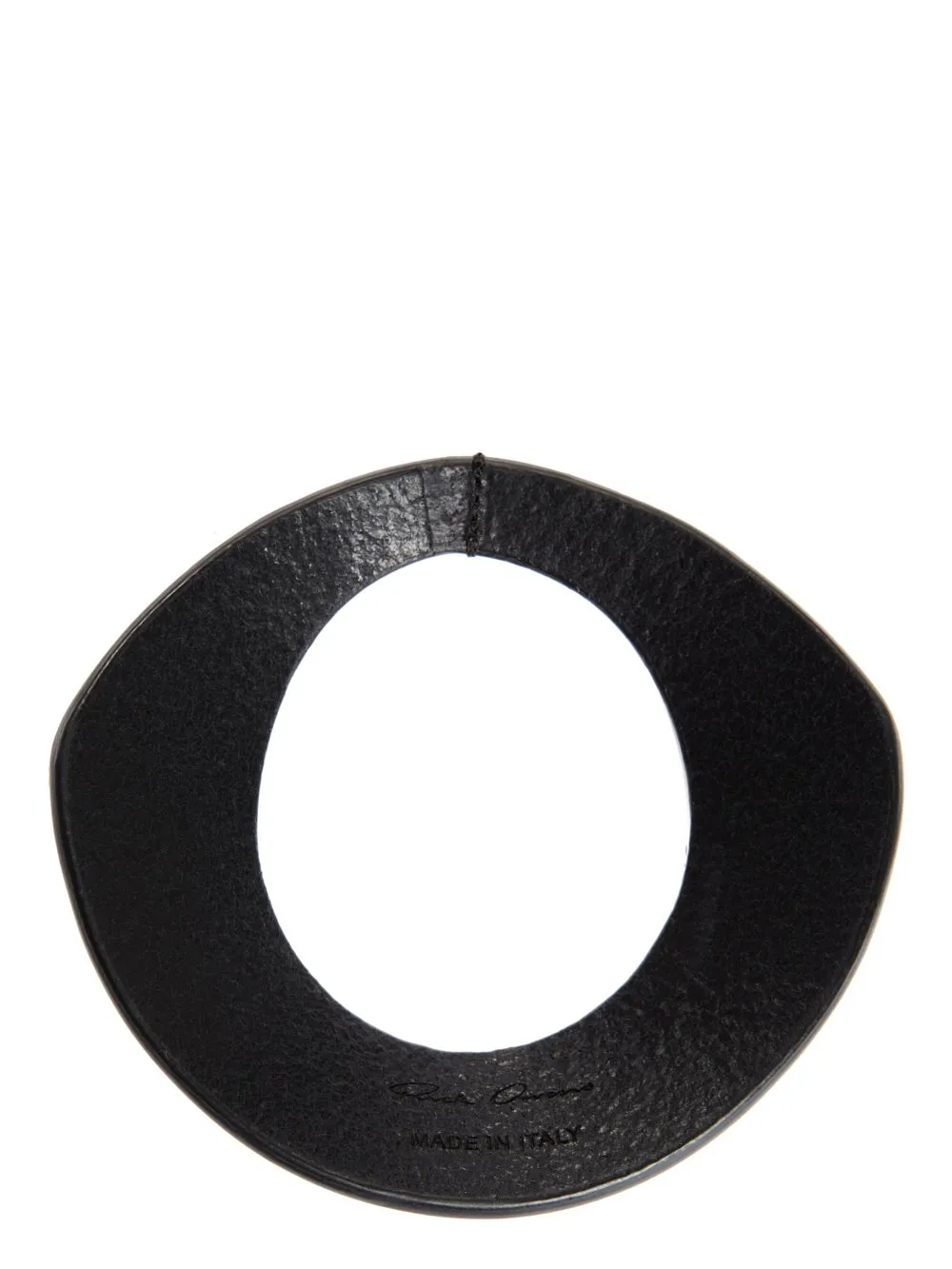 Rick Owens Concordians Anthem Bangle In Black Spalla Cow Leather
