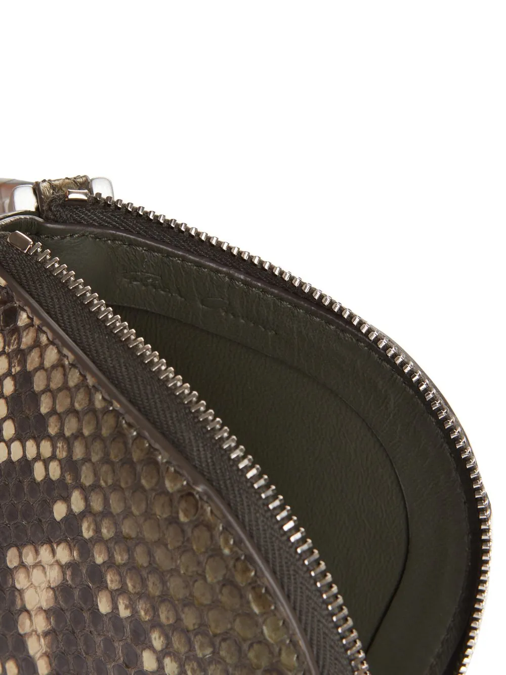 Rick Owens Concordians Neckwallet In Bosco Python Leather