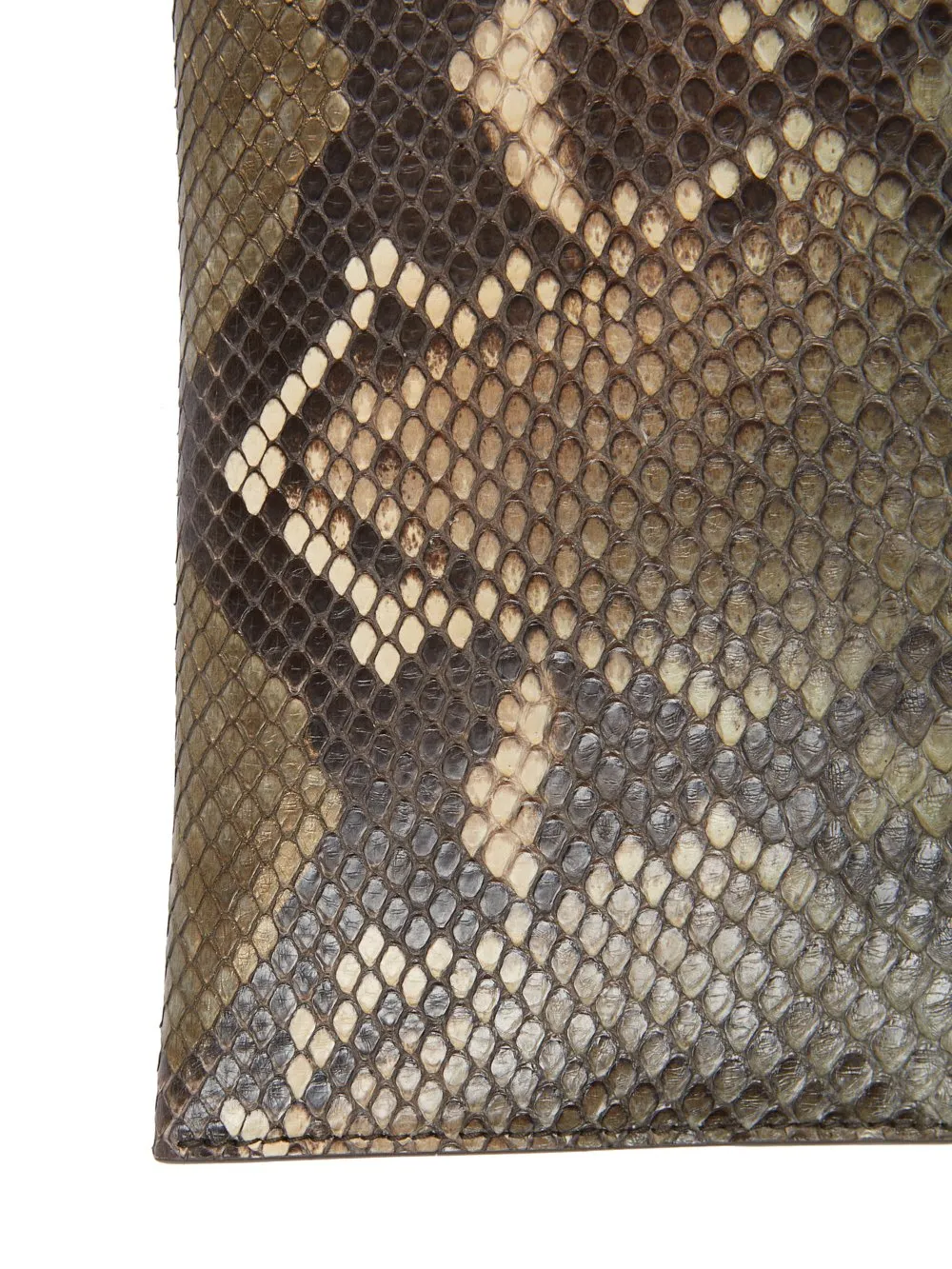 Rick Owens Concordians Neckwallet In Bosco Python Leather