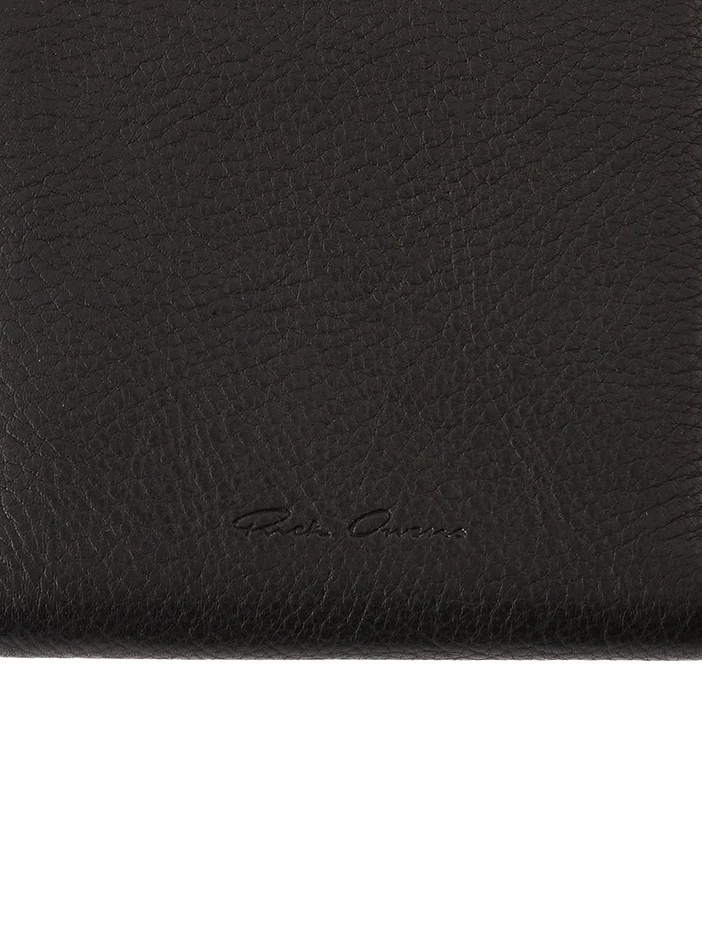 Rick Owens Concordians Zipped Wallet In Black Soft Buffalo
