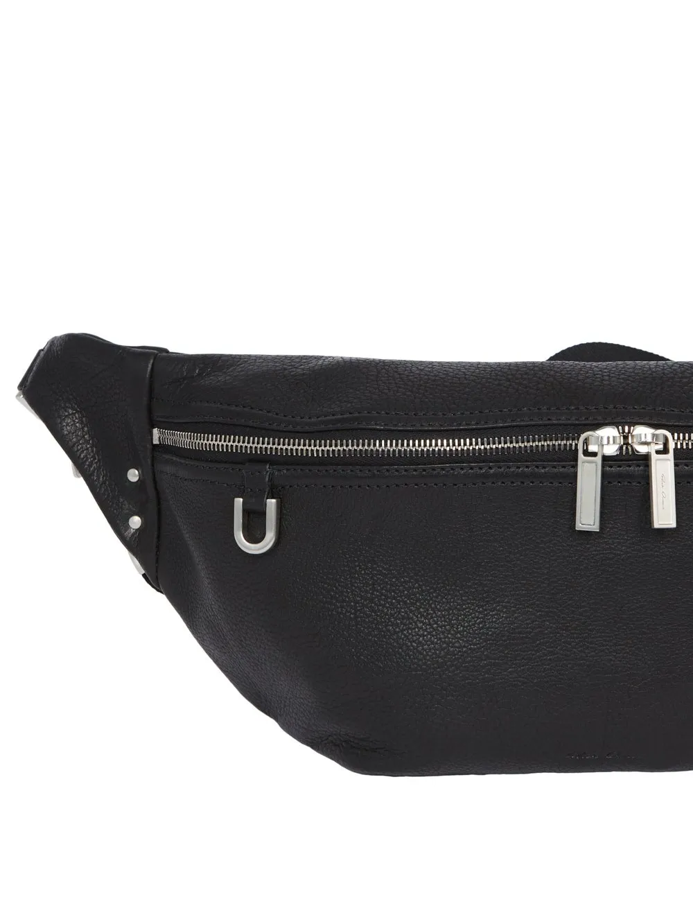 Rick Owens Concordians Bumbag In Black Soft Buffalo