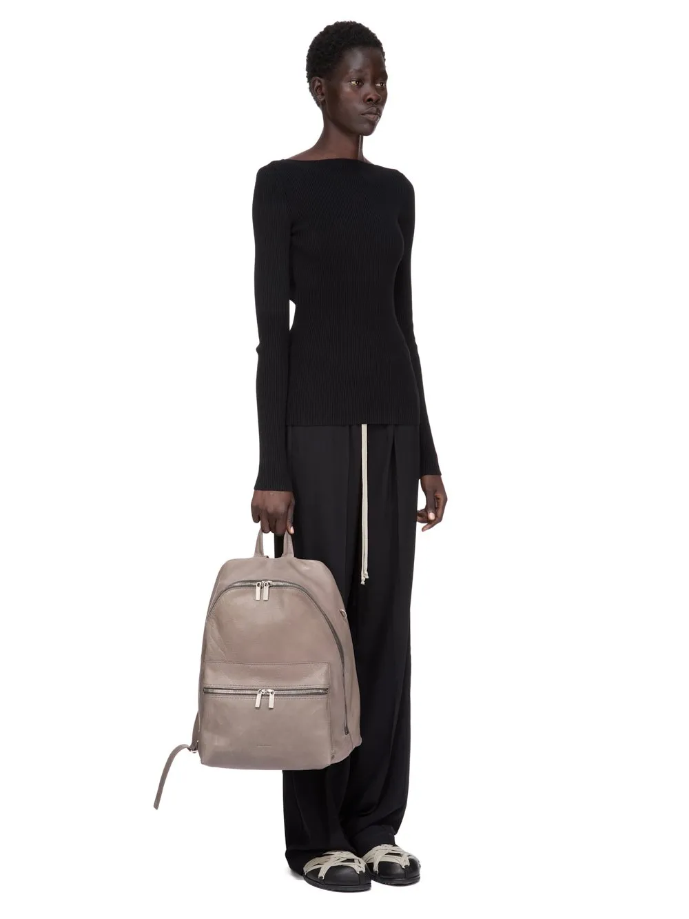 Rick Owens Concordians Backpack In Dust Soft Buffalo