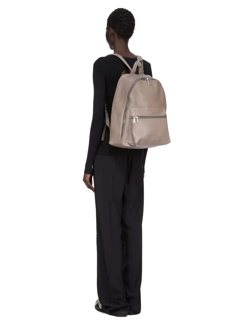 Rick Owens Concordians Backpack In Dust Soft Buffalo