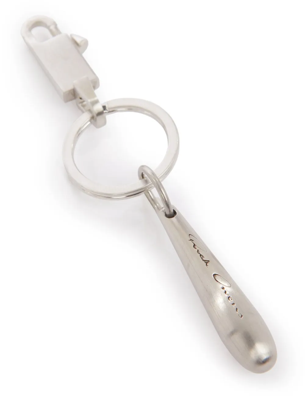 Rick Owens Concordians Teardrop In Palladio Palladium Tone Brass