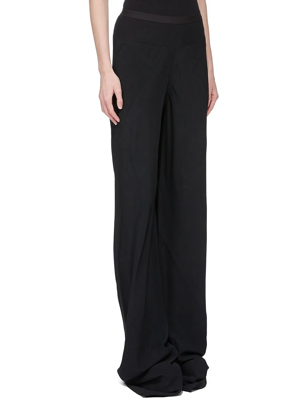 Rick Owens Forever Bias In Black Heavy Cady
