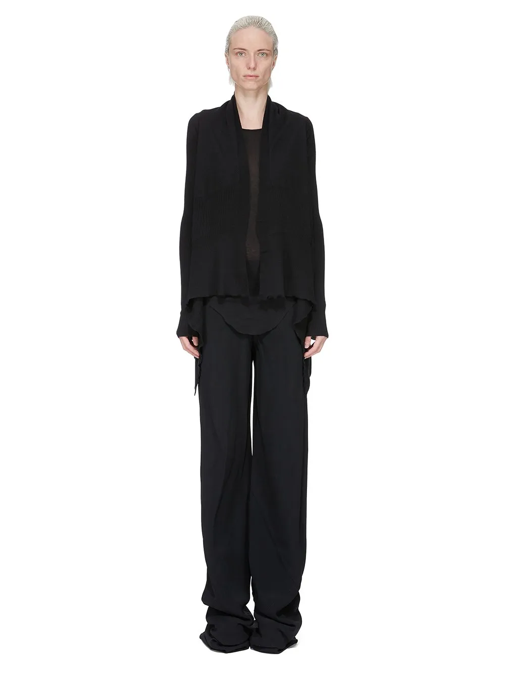 Rick Owens Forever Bias In Black Heavy Cady