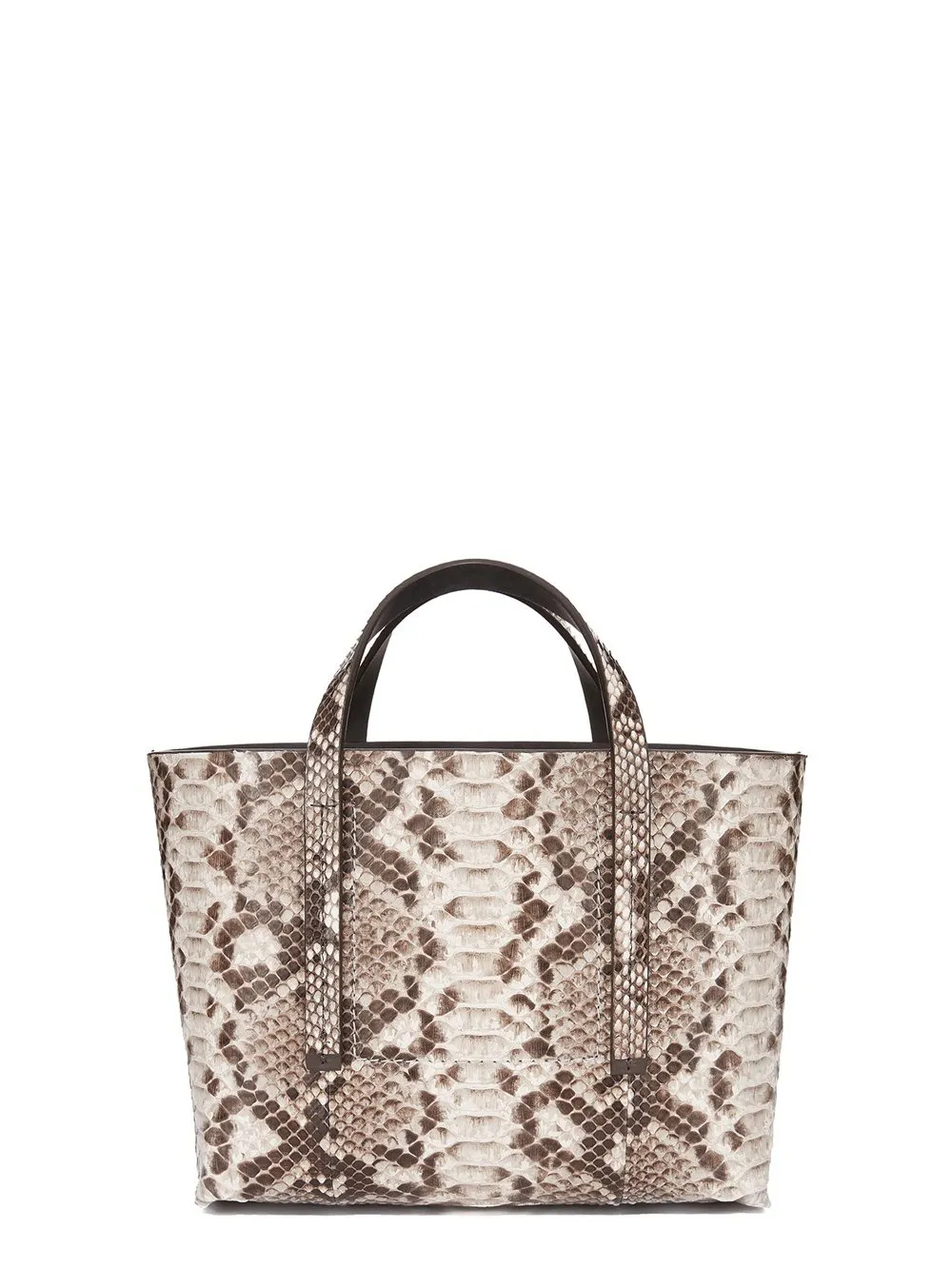 Rick Owens Mini Shopper In Natural Python Snakeskin