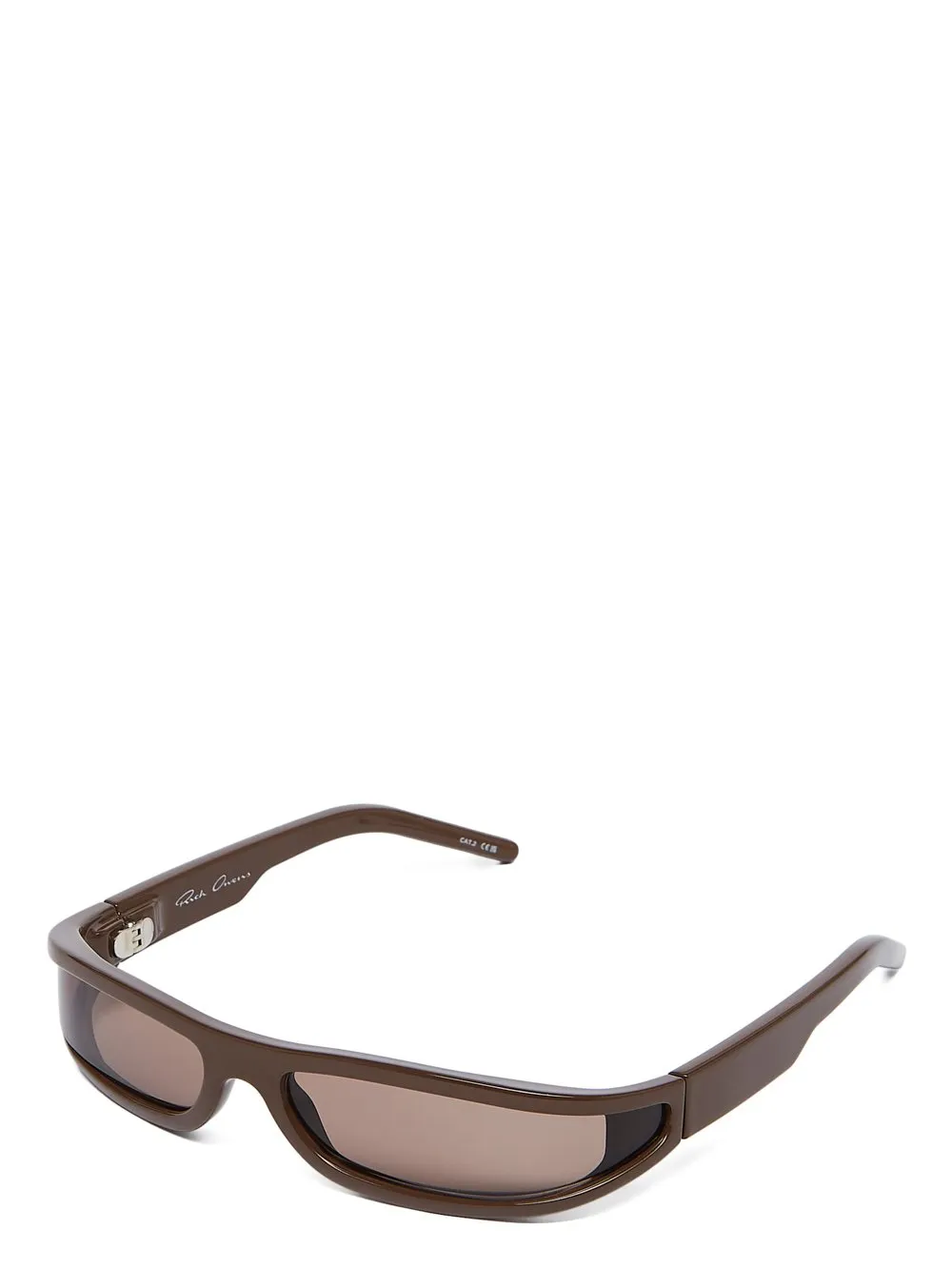 Rick Owens Fog Sunglasses In Brown And Brown
