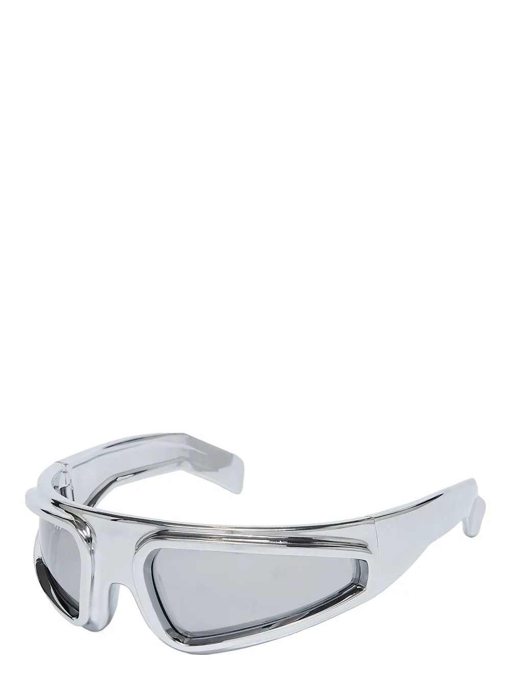 Rick Owens Ryder Sunglasses In Silver/Silver