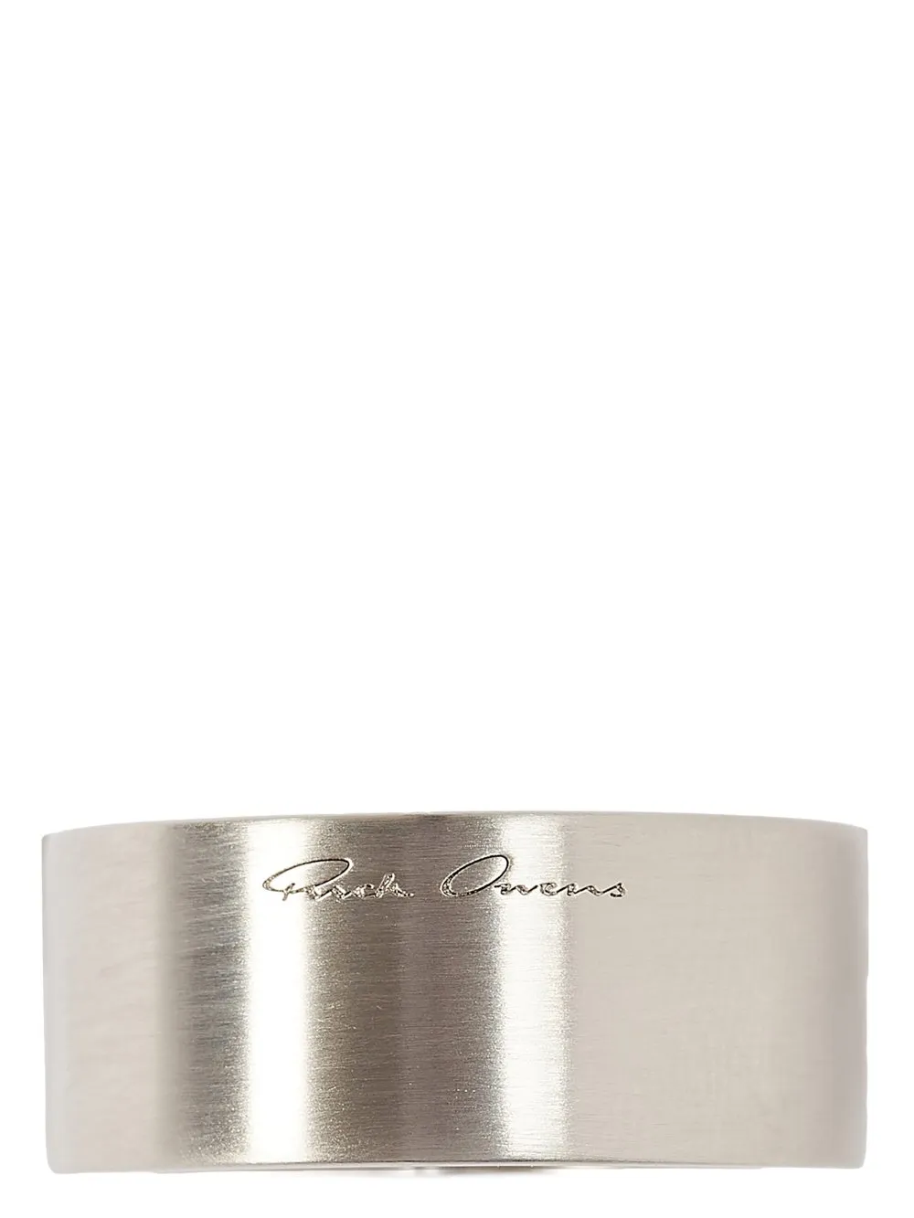 Rick Owens Double Crystal Ring In Palladio Brass And Hematite Stone