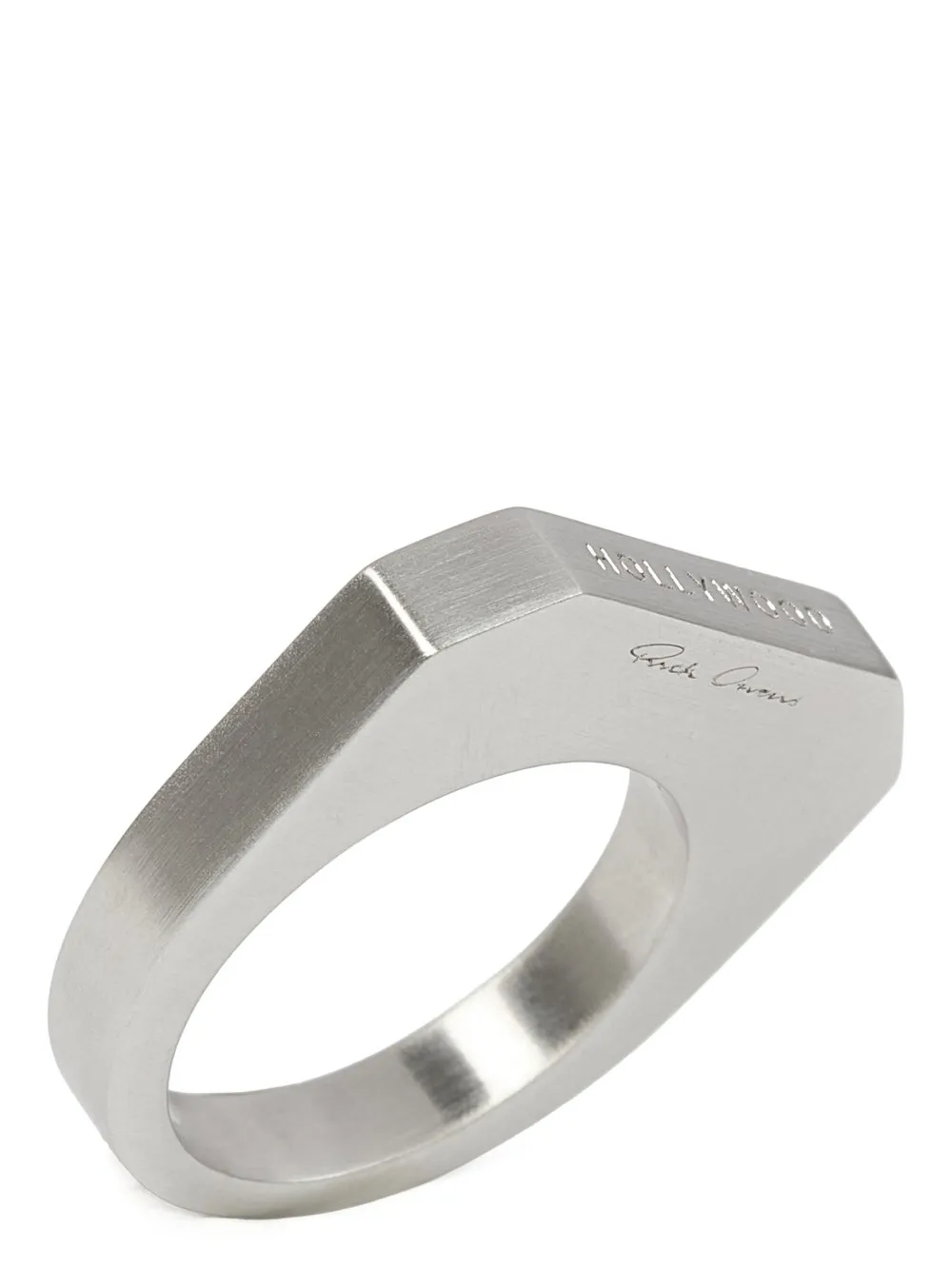 Rick Owens Runway Ring In Brass