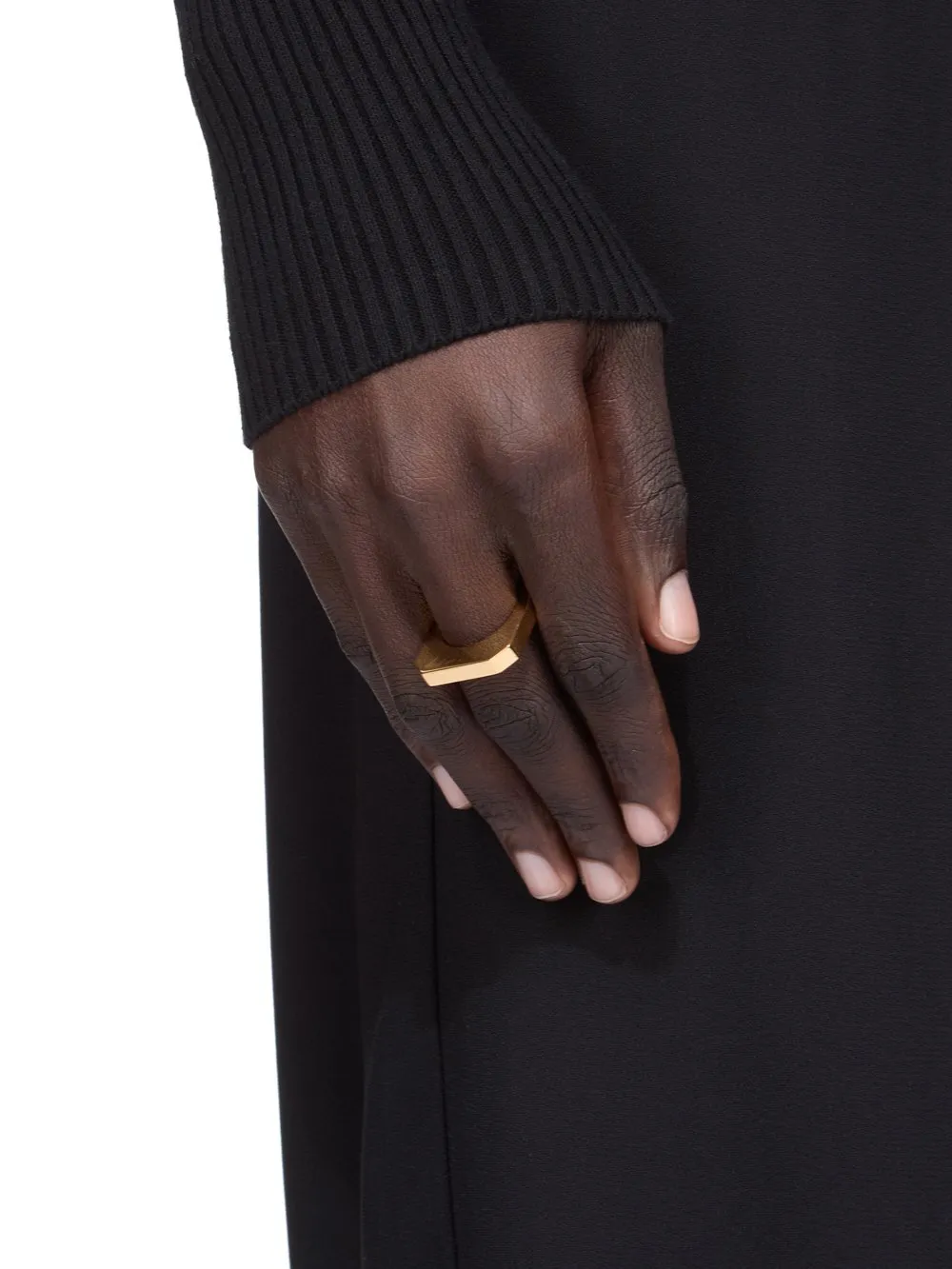 Rick Owens Ring In Gold Silver