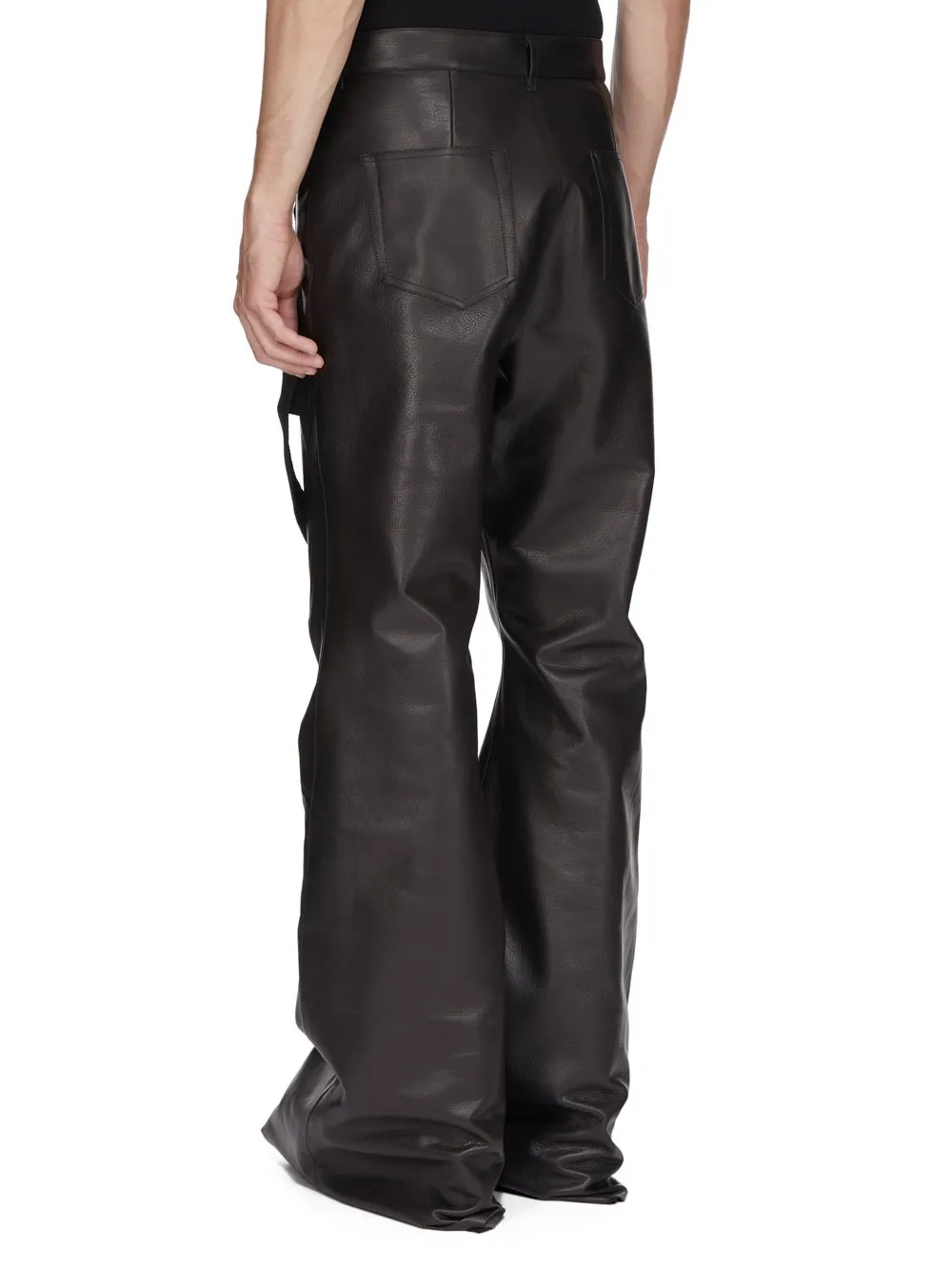 Rick Owens Temple Megastrapped Bolans In Black Nylon Canvas
