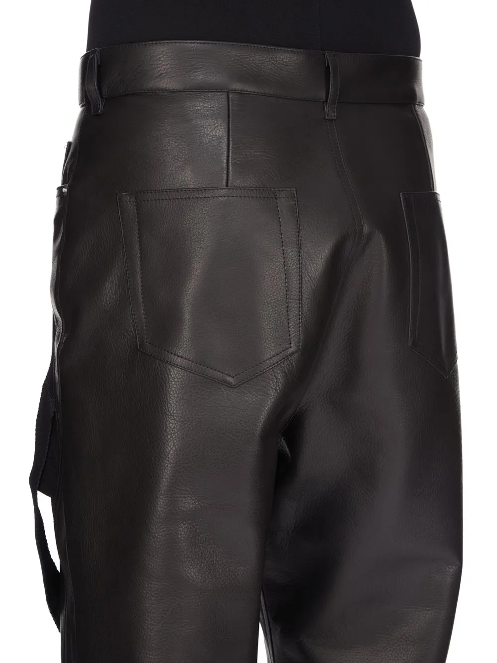 Rick Owens Temple Megastrapped Bolans In Black Nylon Canvas