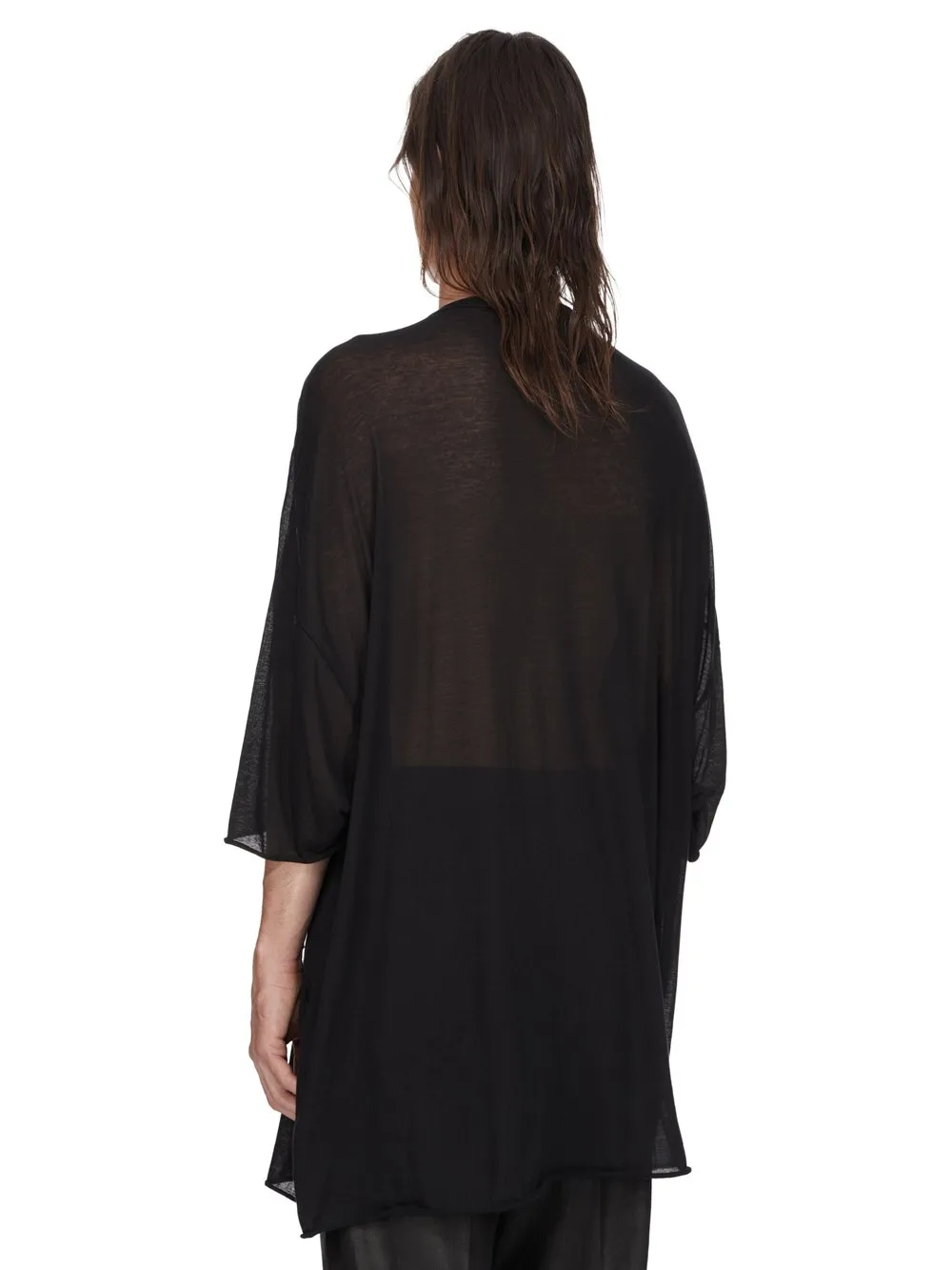 Rick Owens Temple V Tommy T In Black Unstable Cotton