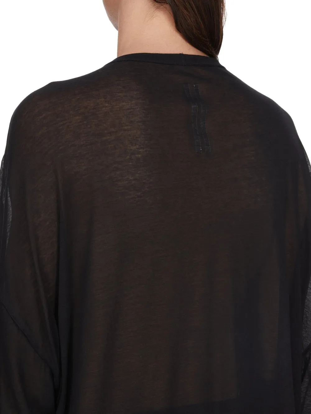 Rick Owens Temple V Tommy T In Black Unstable Cotton