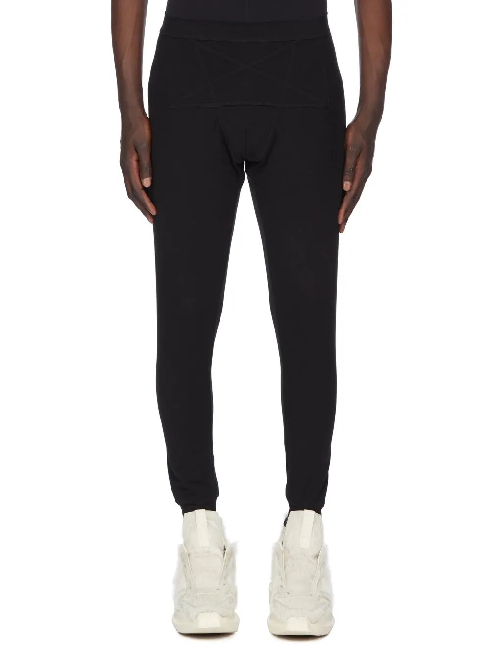 Rick Owens Concordians Runway Thermal Bottom In Black Thermal Jersey