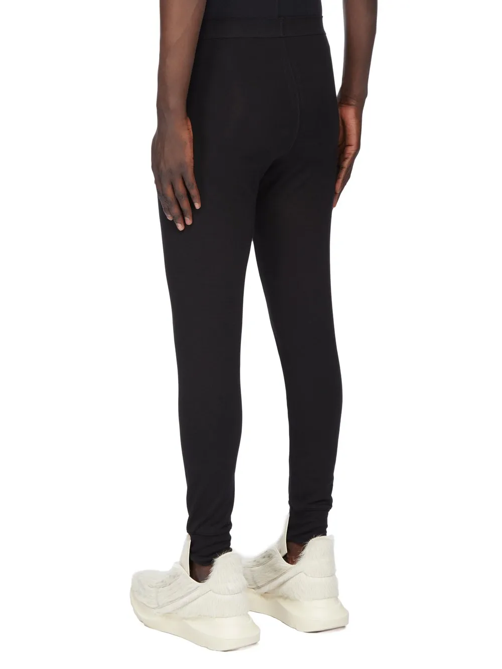 Rick Owens Concordians Runway Thermal Bottom In Black Thermal Jersey