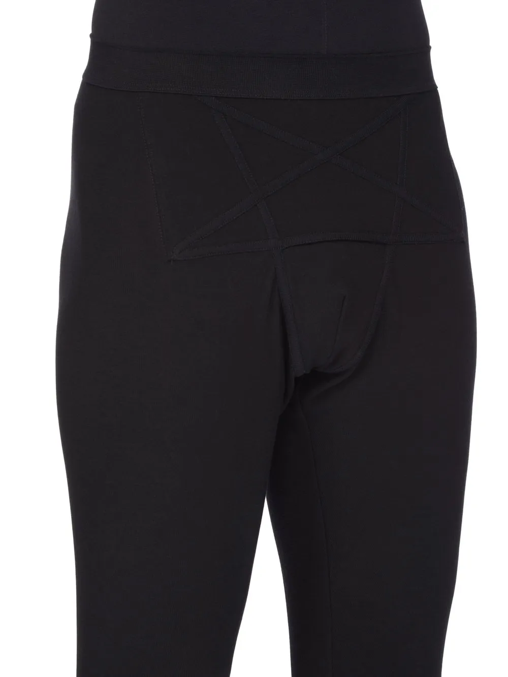 Rick Owens Concordians Runway Thermal Bottom In Black Thermal Jersey