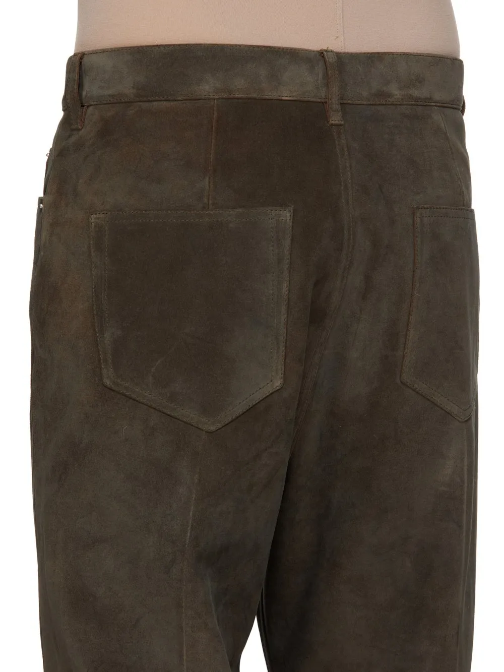Rick Owens Concordians Runway Bolans In Indigo Suede