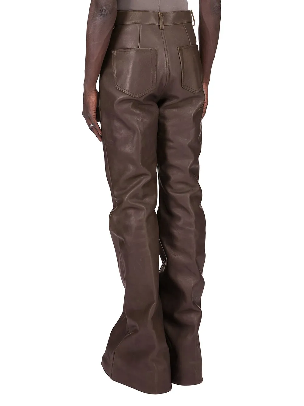 Rick Owens Concordians Runway Bolans In Drkdust Washed Calf Leather