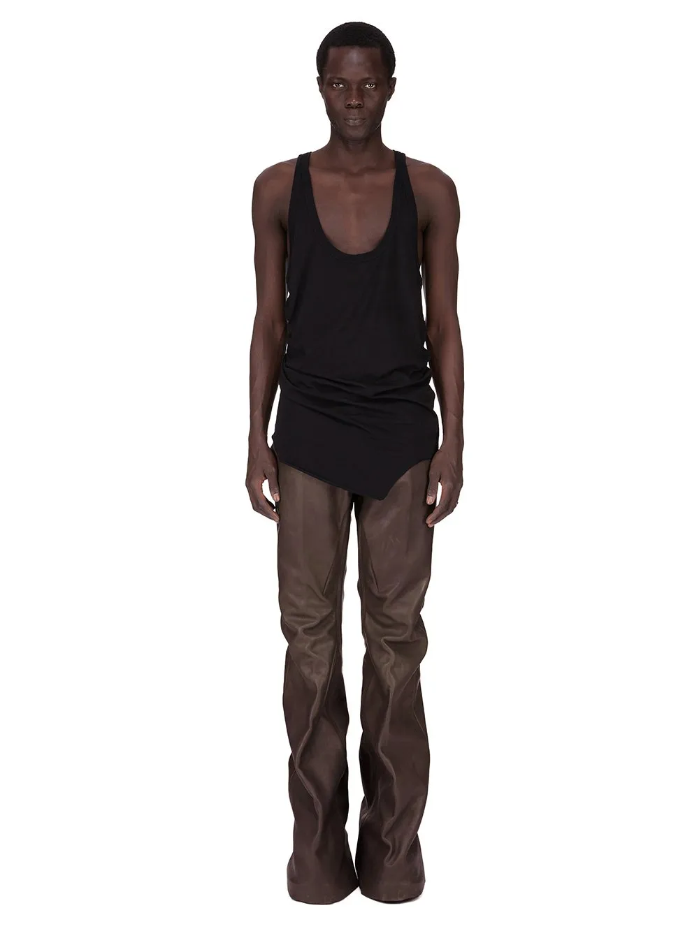 Rick Owens Concordians Runway Bolans In Drkdust Washed Calf Leather