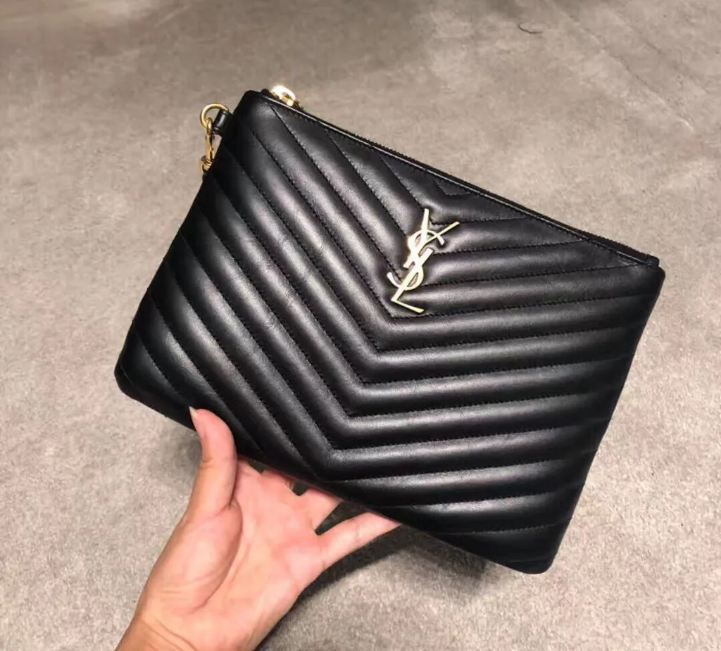 Saint Laurent Cassandre Matelassé A5 Pouch