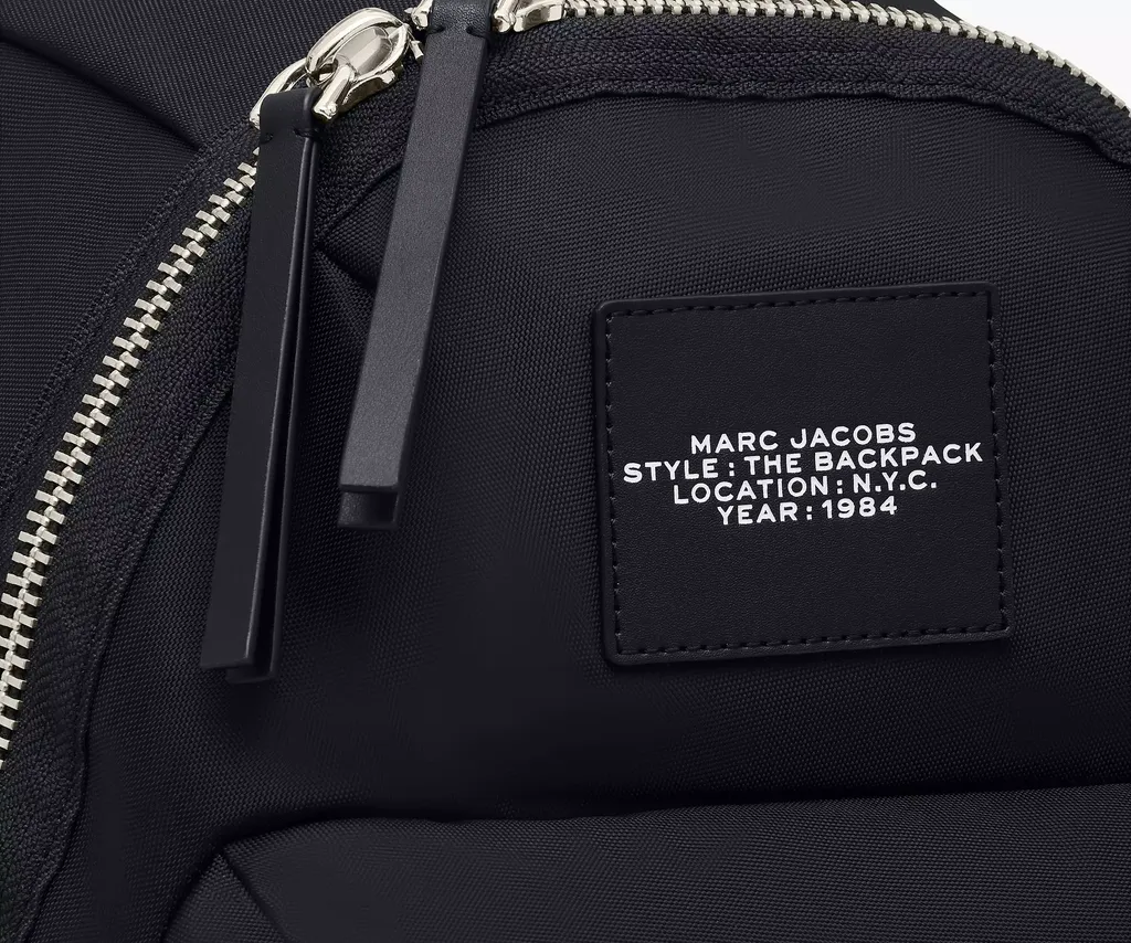 Marc Jacobs The Biker Logo-Patch Zipped Large Backpack