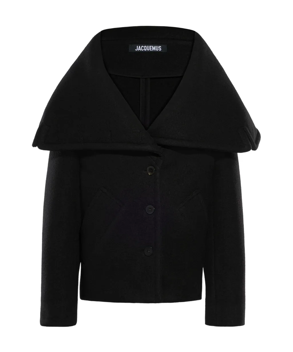 Jacquemus Le Caban Caruso Draped Collar Jacket