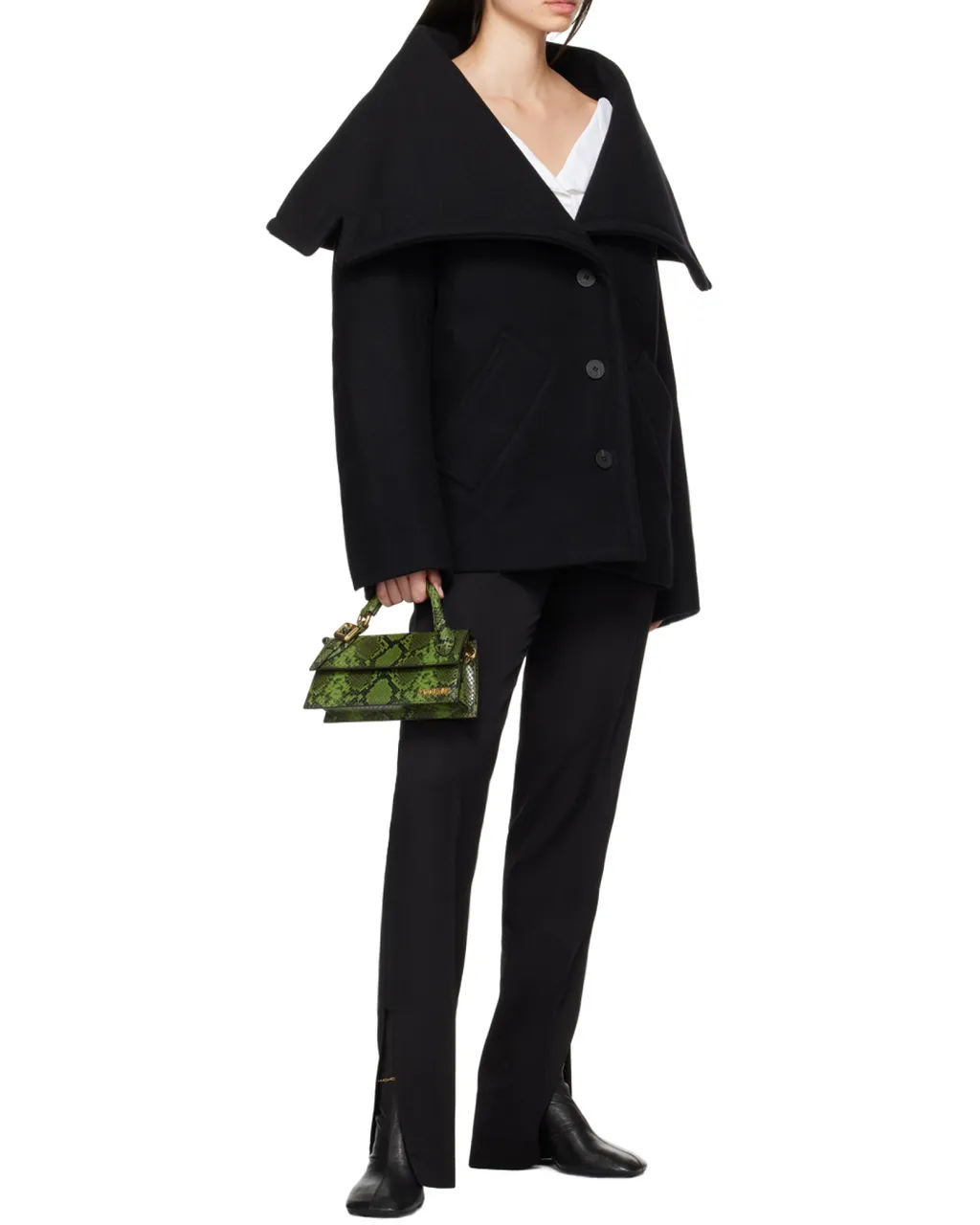 Jacquemus Le Caban Caruso Draped Collar Jacket
