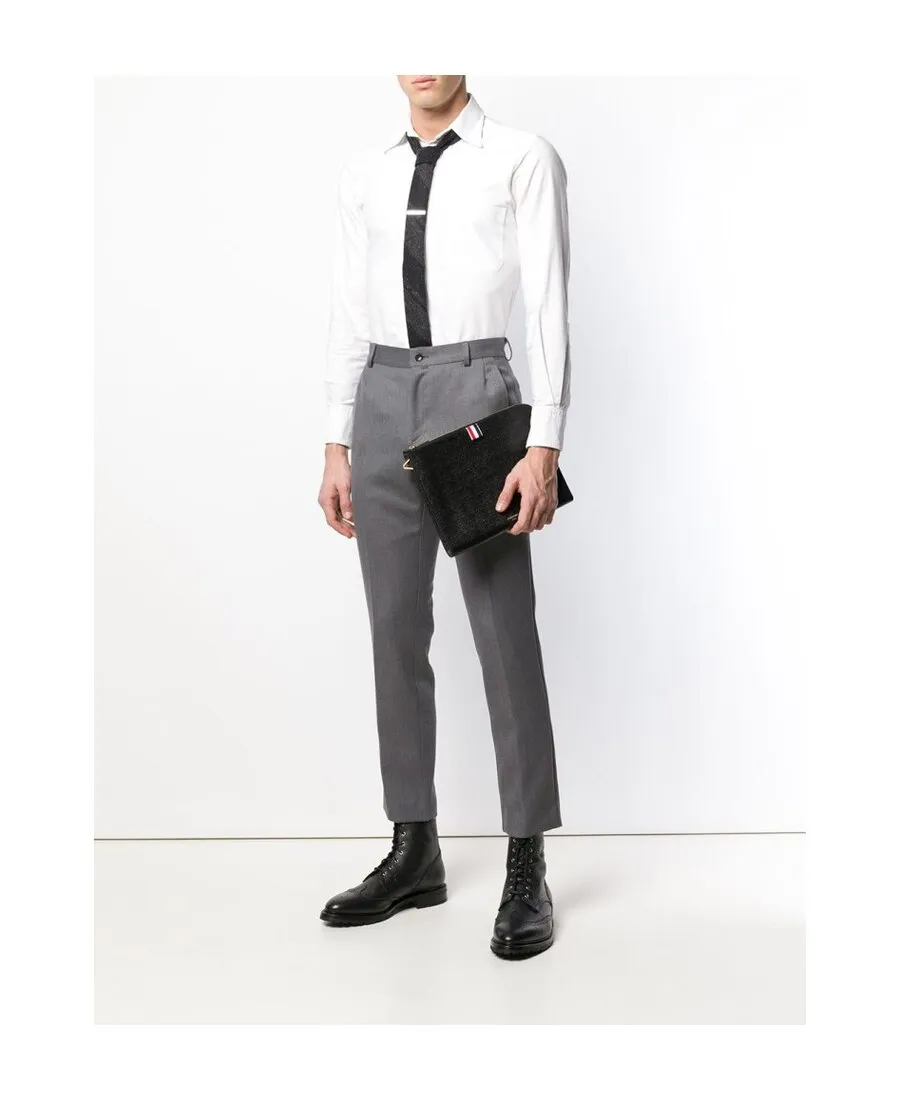 Thom Browne Rwb Striped Medium Clutch Bag