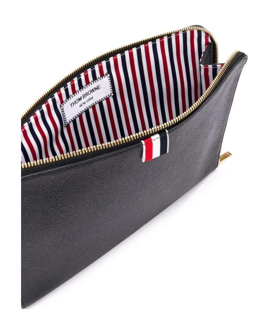 Thom Browne Rwb Striped Medium Clutch Bag