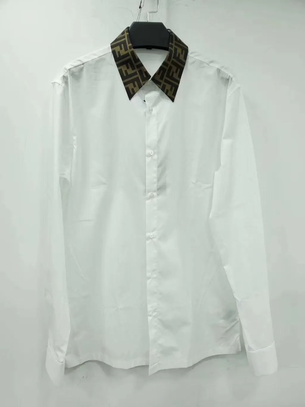 Fendi Long Sleeved Ff Jacquard Shirt