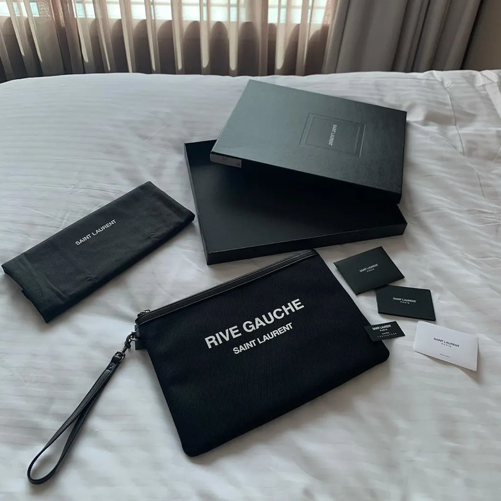 Rive Gauche Zipped Pouch