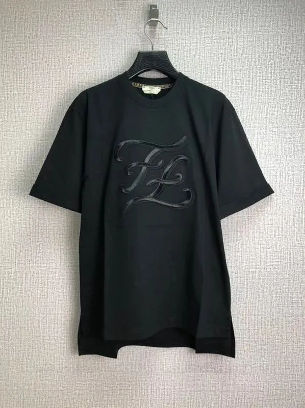 Ff Embroidered Side Split T-Shirt