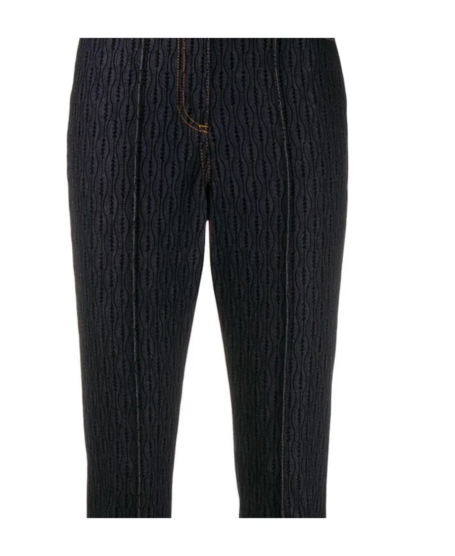 Raised Seam Pattern Jeans