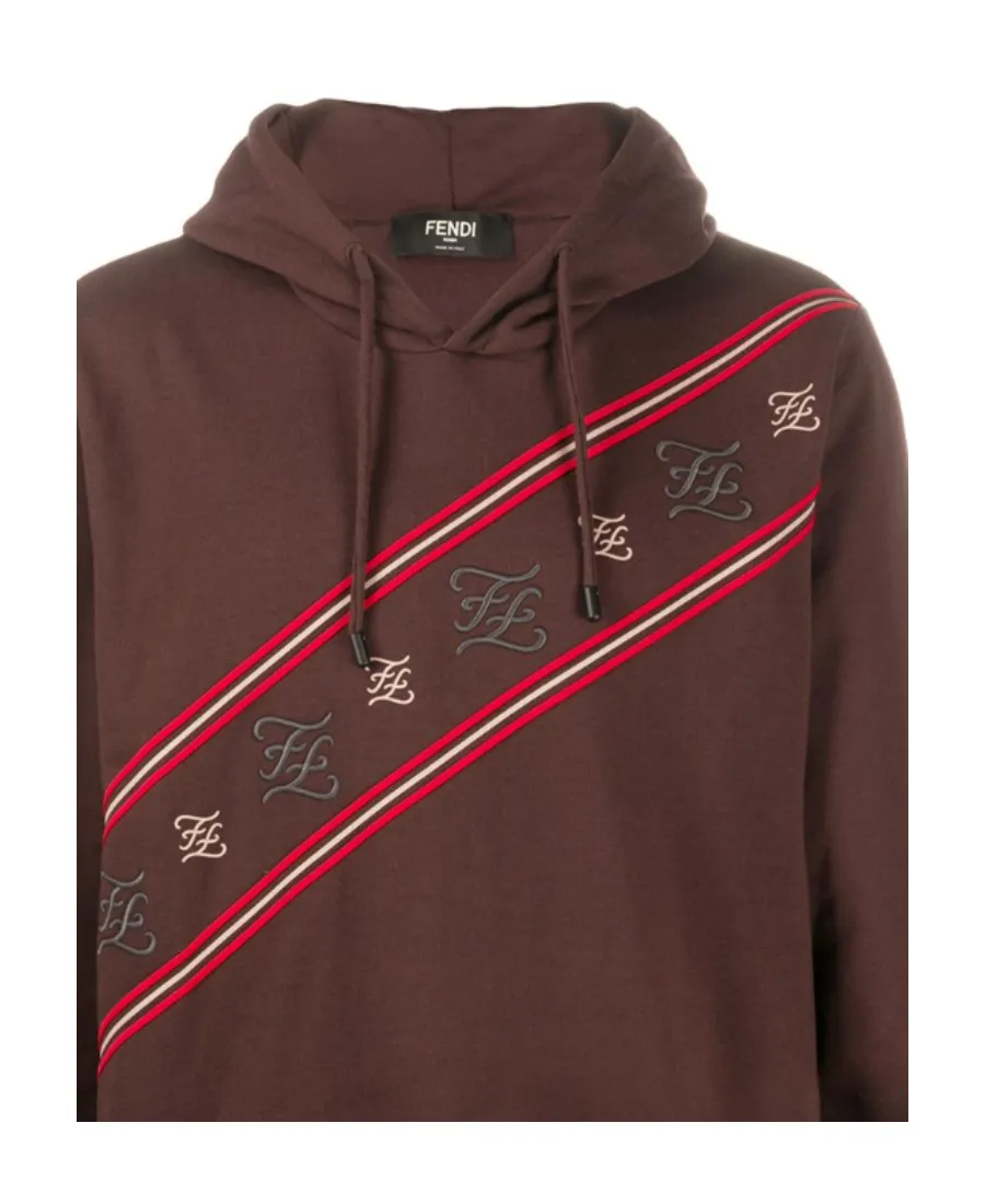Ff Pattern Embroidered Sweater