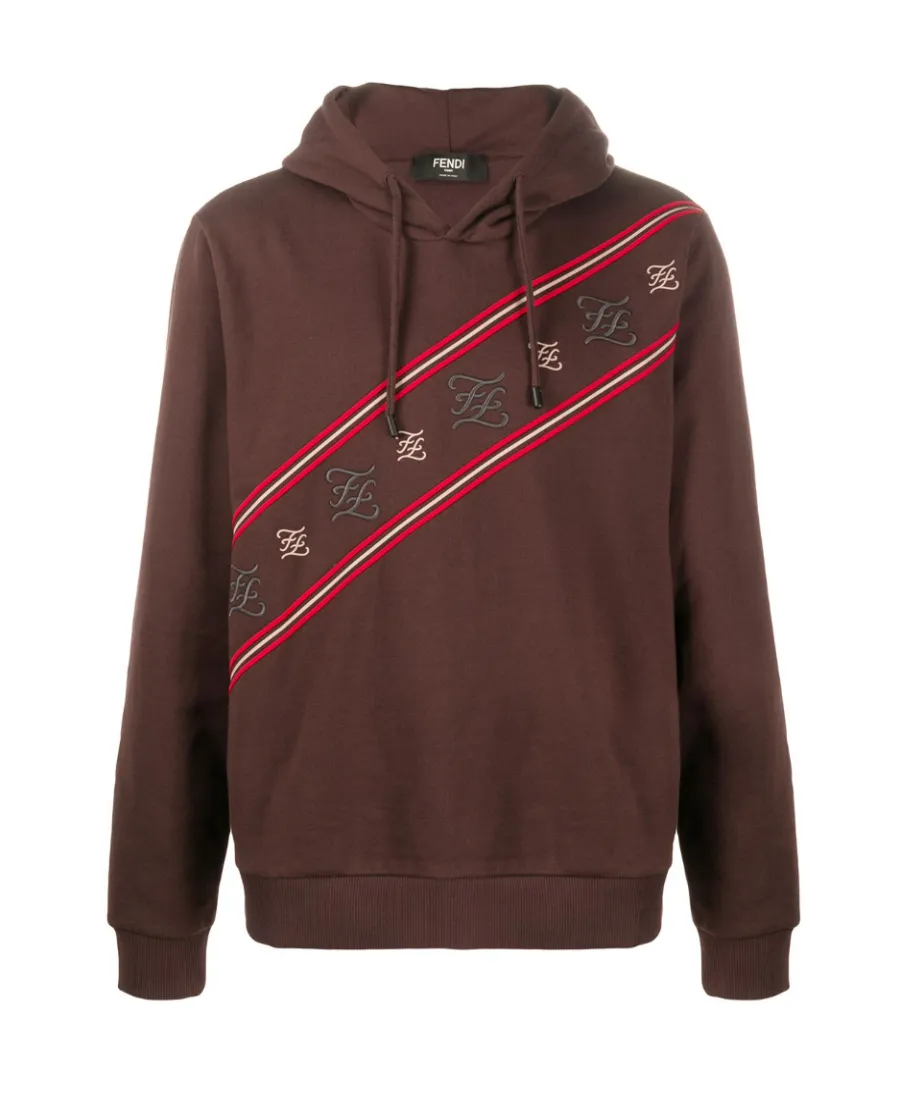 Ff Pattern Embroidered Sweater