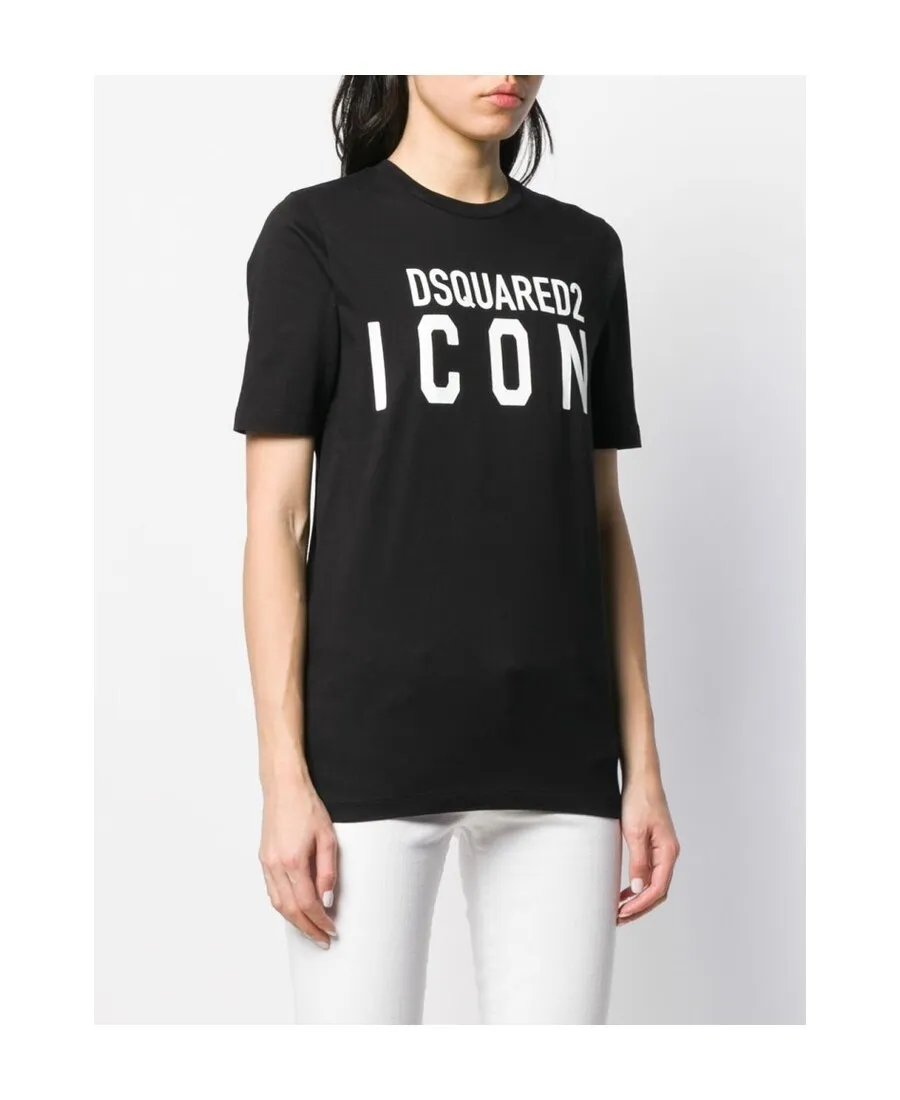 Dsquared2 Icon Logo Printed Crewneck T-Shirt