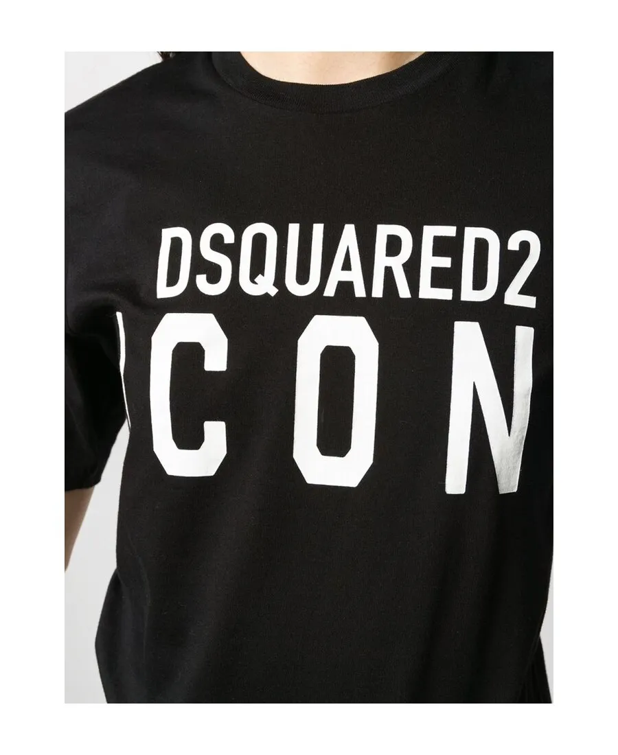Dsquared2 Icon Logo Printed Crewneck T-Shirt